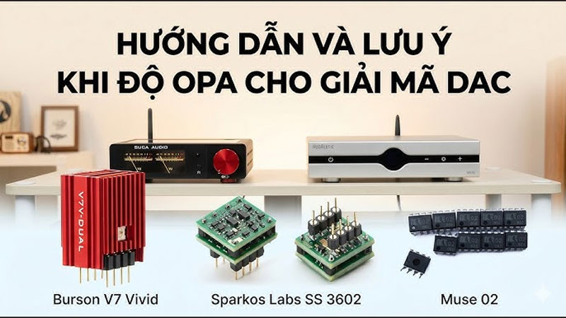 Hướng Dẫn Cách Độ Op-amp Cho DAC Giải Mã